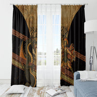 Cadmus Dragon Slayer Window Curtain Mythological Beast Battle Vintage Greek
