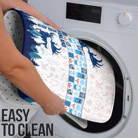 Finland Christmas Bathroom Set with Reindeer Forest Crest and Nordic Pattern Design - Wonder Print Shop