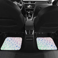 Finland Christmas Car Mats with Reindeer Forest Crest and Nordic Pattern Design - Wonder Print Shop