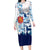 Finland Christmas Family Matching Long Sleeve Bodycon Dress and Hawaiian Shirt with Reindeer Forest Crest and Nordic Pattern Design - Wonder Print Shop