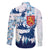 Finland Christmas Family Matching Puletasi and Hawaiian Shirt with Reindeer Forest Crest and Nordic Pattern Design - Wonder Print Shop