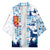 Finland Christmas Kimono with Reindeer Forest Crest and Nordic Pattern Design - Wonder Print Shop