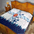 Finland Christmas Quilt with Reindeer Forest Crest and Nordic Pattern Design - Wonder Print Shop