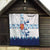 Finland Christmas Quilt with Reindeer Forest Crest and Nordic Pattern Design - Wonder Print Shop