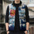 Finland Christmas Sleeveless Puffer Jacket with Reindeer Forest Crest and Nordic Pattern Design - Wonder Print Shop