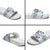 Finland Christmas Slide Sandals with Reindeer Forest Crest and Nordic Pattern Design - Wonder Print Shop