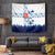 Finland Christmas Tapestry with Reindeer Forest Crest and Nordic Pattern Design - Wonder Print Shop