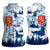 Finland Christmas Women Sleeveless Polo Shirt with Reindeer Forest Crest and Nordic Pattern Design - Wonder Print Shop