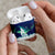 Finland Christmas AirPods Case with Howling Wolf Northern Lights Forest and Snow Design - Wonder Print Shop