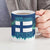 Finland Christmas Ceramic Mug with Howling Wolf Northern Lights Forest and Snow Design - Wonder Print Shop