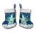 Finland Christmas Stocking with Howling Wolf Northern Lights Forest and Snow Design - Wonder Print Shop