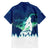 Finland Christmas Family Matching Puletasi and Hawaiian Shirt with Howling Wolf Northern Lights Forest and Snow Design - Wonder Print Shop