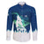 Finland Christmas Family Matching Puletasi and Hawaiian Shirt with Howling Wolf Northern Lights Forest and Snow Design - Wonder Print Shop