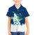 Finland Christmas Family Matching Short Sleeve Bodycon Dress and Hawaiian Shirt with Howling Wolf Northern Lights Forest and Snow Design - Wonder Print Shop