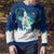Finland Christmas Ugly Christmas Sweater with Howling Wolf Northern Lights Forest and Snow Design - Wonder Print Shop