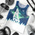 Finland Christmas Men Tank Top with Howling Wolf Northern Lights Forest and Snow Design - Wonder Print Shop