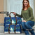 Finland Christmas Travel Bag with Howling Wolf Northern Lights Forest and Snow Design - Wonder Print Shop