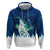 Finland Christmas Zip Hoodie with Howling Wolf Northern Lights Forest and Snow Design - Wonder Print Shop