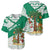 Nigeria Christmas Baseball Jersey with Gingerbread Snowman Palm Tree and Tribal Mask Design - Wonder Print Shop