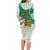 Nigeria Christmas Family Matching Long Sleeve Bodycon Dress and Hawaiian Shirt with Gingerbread Snowman Palm Tree and Tribal Mask Design - Wonder Print Shop