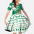 Nigeria Christmas Family Matching Off Shoulder Maxi Dress and Hawaiian Shirt with Gingerbread Snowman Palm Tree and Tribal Mask Design - Wonder Print Shop