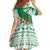 Nigeria Christmas Family Matching Off Shoulder Maxi Dress and Hawaiian Shirt with Gingerbread Snowman Palm Tree and Tribal Mask Design - Wonder Print Shop