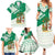 Nigeria Christmas Family Matching Summer Maxi Dress and Hawaiian Shirt with Gingerbread Snowman Palm Tree and Tribal Mask Design - Wonder Print Shop