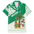 Nigeria Christmas Family Matching Tank Maxi Dress and Hawaiian Shirt with Gingerbread Snowman Palm Tree and Tribal Mask Design - Wonder Print Shop