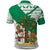 Nigeria Christmas Polo Shirt with Gingerbread Snowman Palm Tree and Tribal Mask Design - Wonder Print Shop