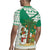 Nigeria Christmas Rugby Jersey with Gingerbread Snowman Palm Tree and Tribal Mask Design - Wonder Print Shop