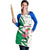 Nigeria Christmas Apron with Pink Flamingo Tropical Leaves and Festive Lights Design - Wonder Print Shop