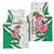 Nigeria Christmas Basketball Jersey with Pink Flamingo Tropical Leaves and Festive Lights Design - Wonder Print Shop