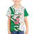 Nigeria Christmas Family Matching Short Sleeve Bodycon Dress and Hawaiian Shirt with Pink Flamingo Tropical Leaves and Festive Lights Design - Wonder Print Shop