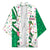 Nigeria Christmas Kimono with Pink Flamingo Tropical Leaves and Festive Lights Design - Wonder Print Shop