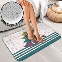 Lithuania Christmas Bathroom Set with Stork Basket Snowflakes and Traditional Pattern Design - Wonder Print Shop