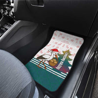 Lithuania Christmas Car Mats with Stork Basket Snowflakes and Traditional Pattern Design - Wonder Print Shop