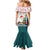 Lithuania Christmas Family Matching Mermaid Dress and Hawaiian Shirt with Stork Basket Snowflakes and Traditional Pattern Design - Wonder Print Shop
