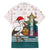 Lithuania Christmas Family Matching Off The Shoulder Long Sleeve Dress and Hawaiian Shirt with Stork Basket Snowflakes and Traditional Pattern Design - Wonder Print Shop