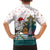 Lithuania Christmas Family Matching Off Shoulder Short Dress and Hawaiian Shirt with Stork Basket Snowflakes and Traditional Pattern Design - Wonder Print Shop