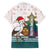 Lithuania Christmas Family Matching Short Sleeve Bodycon Dress and Hawaiian Shirt with Stork Basket Snowflakes and Traditional Pattern Design - Wonder Print Shop