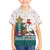 Lithuania Christmas Family Matching Short Sleeve Bodycon Dress and Hawaiian Shirt with Stork Basket Snowflakes and Traditional Pattern Design - Wonder Print Shop