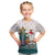 Lithuania Christmas Kid T Shirt with Stork Basket Snowflakes and Traditional Pattern Design - Wonder Print Shop