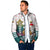 Lithuania Christmas Padded Jacket with Stork Basket Snowflakes and Traditional Pattern Design - Wonder Print Shop