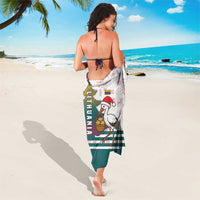 Lithuania Christmas Sarong with Stork Basket Snowflakes and Traditional Pattern Design - Wonder Print Shop