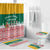 Lithuania Christmas Bathroom Set with Santa Sleigh Pulled by Storks and Folk Pattern Design - Wonder Print Shop