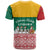 Lithuania Christmas T Shirt with Santa Sleigh Pulled by Storks and Folk Pattern Design - Wonder Print Shop
