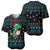 Funny Santa Riding Dinosaur Christmas Baseball Jersey Gingerbread Snowflake Pattern - Wonder Print Shop