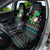 Funny Santa Riding Dinosaur Christmas Car Seat Cover Gingerbread Snowflake Pattern - Wonder Print Shop