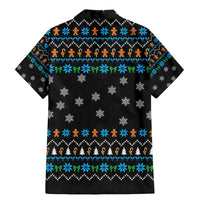 Funny Santa Riding Dinosaur Christmas Family Matching Mermaid Dress and Hawaiian Shirt Gingerbread Snowflake Pattern - Wonder Print Shop