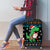 Funny Santa Riding Dinosaur Christmas Luggage Cover Gingerbread Snowflake Pattern - Wonder Print Shop